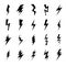 Lightning bolt icons