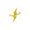 Lightning bolt logo. Flash Power Battery Logo icon isolated on white background