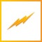 Lightning Bolt Minimal Simple Symbol. Creative Flash Sign design