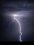 Lightning bolt at night