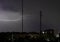 A lightning bolt over a city is always a unique event. Enchanting show of light and sound