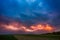 Lightning with dramatic clouds composite image . Night thunder-storm