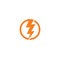 Lightning, electric power vector logo design element