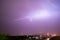 Lightning Electrical Storm Dallas Texas City Skyline