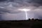 Lightning falling during a storm