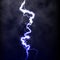 Lightning flash light thunder spark on black background with clouds. Vector spark lightning or electricity blast storm