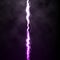 Lightning flash light thunder spark on black background with clouds. Vector spark lightning or electricity blast storm