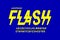 Lightning flash style font