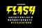 Lightning flash style font