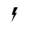 Lightning flat icon. vector
