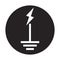 lightning ground icon