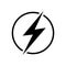 Lightning icon illustration, electric power vector logo design element. Energy and thunder electricity symbol concept. Lightning b