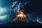 Lightning Illuminates Volcanic Eruption In Timelapse Footage