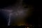 Lightning in Kyiv, with view on TV tower