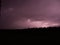 Lightning at night - Purple sky