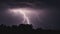 lightning in the night _A stunning image of a big lightning bolt in the sky, creating a contrast of light and dark.