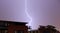 Lightning over houses in Australia