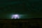 Lightning over prairie landscape, viewed from town of Glendive in Montana, USA