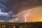 Lightning over Tucson, Arizona