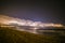 Lightning in Platja Llarga beach, Tarragona, Spain