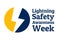 Lightning Safety Awareness Week concept. Template for background, banner, card, poster with text inscription. Vector