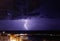 Lightning seen in Gaza City