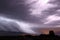 Lightning shelf cloud