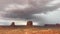 Lightning storm in Monument Valley, Arizona