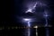 Lightning Storm over the bay at Ocean City Maryland