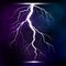 Lightning storm strike realistic 3d light lighting effects vector illustration.