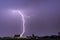 Lightning strike at Lake Constance