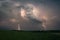 Lightning strikes from a Dakota thunderstorm