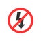 Lightning symbol. Photo sign. No Flash. Electric sign. Vector illustration. Flat design.