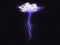 Lightning thunderbolt vector realistic cloud