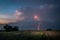 Lightnings on lublin during one of the storms in 2017.