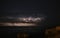 Lightnings over the mediterranean at night