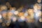 Lights blurred bokeh background from chrystal chandelier
