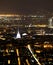 lights of the city of turin in Italy  and Dome of Mole Antonelli