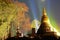 Lightshow at temple Wat Phra Kaeo, Kamphaeng Phet