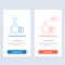 Like, Business, Finger, Hand, Solution, Thumbs  Blue and Red Download and Buy Now web Widget Card Template