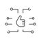 Like button linear icon