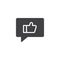 Like Chat vector icon