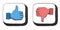 Like dislike icons