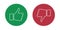 Like and dislike icons set. Thumbs up and thumbs down. Vector illustration.