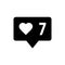 Like, follower icon. One of set web icons