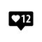 Like, follower icon. One of set web icons