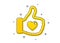 Like hand icon. Thumbs up finger sign. Vector