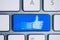Like icon on a button keyboard
