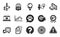 Like, Pets care and Online shopping icons set. Question mark, Love award and Candlestick graph signs. Vector