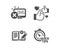 Like, Reject access and Engineering documentation icons. Quick tips sign. Thumbs up, Delete device, Manual. Vector
